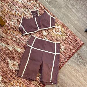 Antonio Melani Dark Mauve Athletic Set